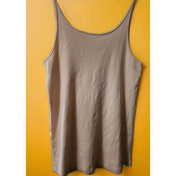 EILEEN FISHER Tank Top Large Organic Cotton Soft New Cr60 Excellent NWOT - Picture 4 of 5